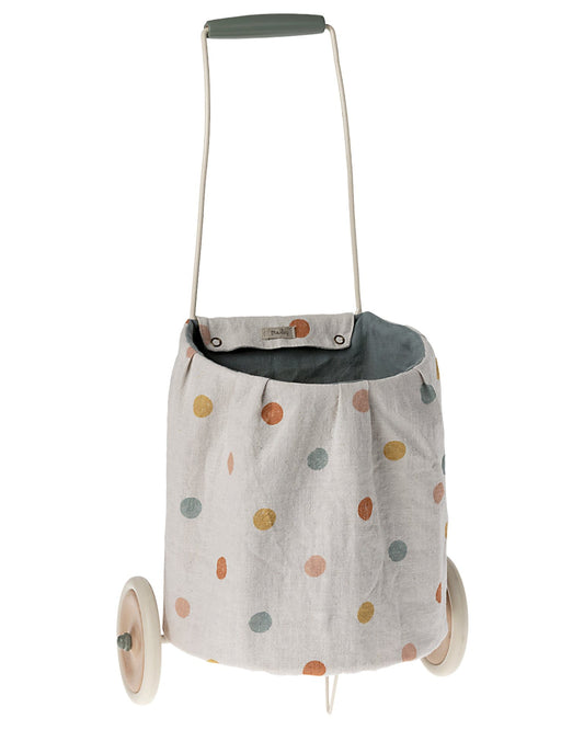Maileg Dots Trolley In Blue