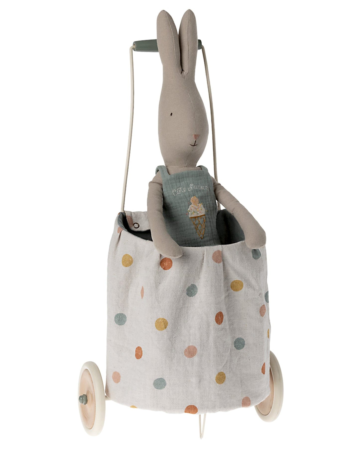 Maileg Dots Trolley In Blue