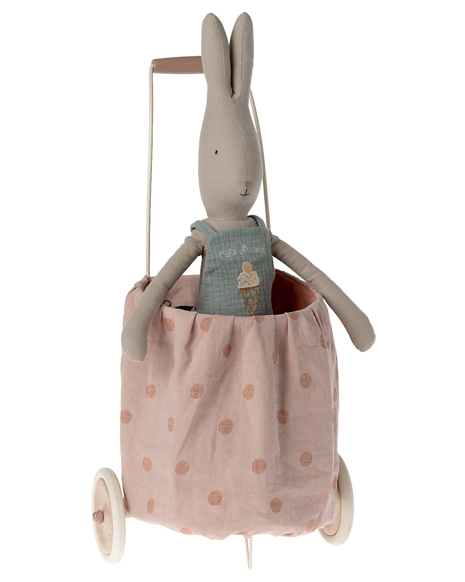 Maileg Dots Trolley In Rose