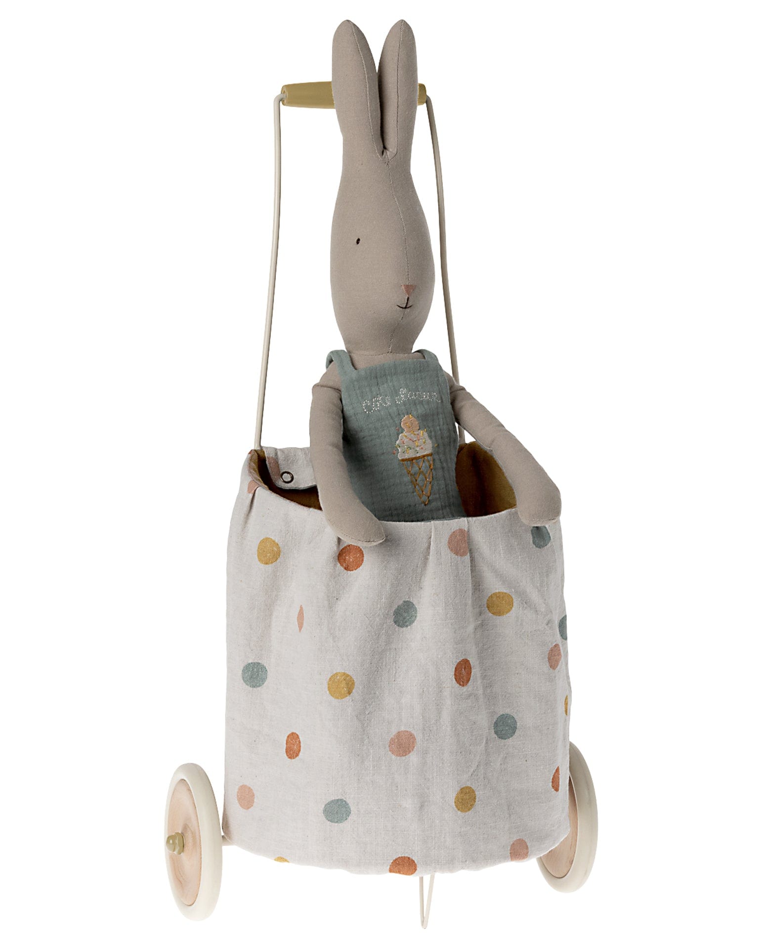 Maileg Dots Trolley In Yellow