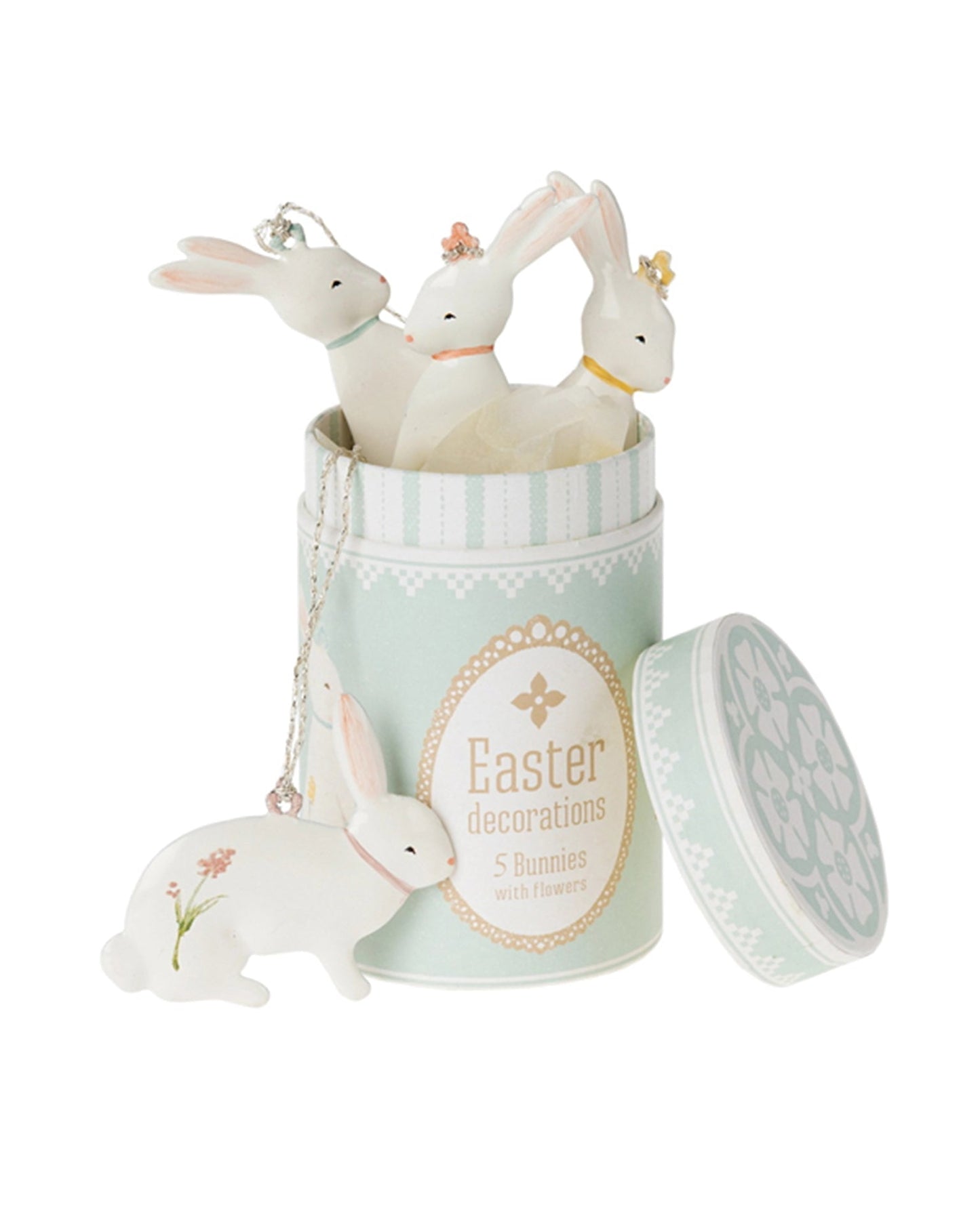 Maileg Easter Bunny Ornaments, Set Of 5