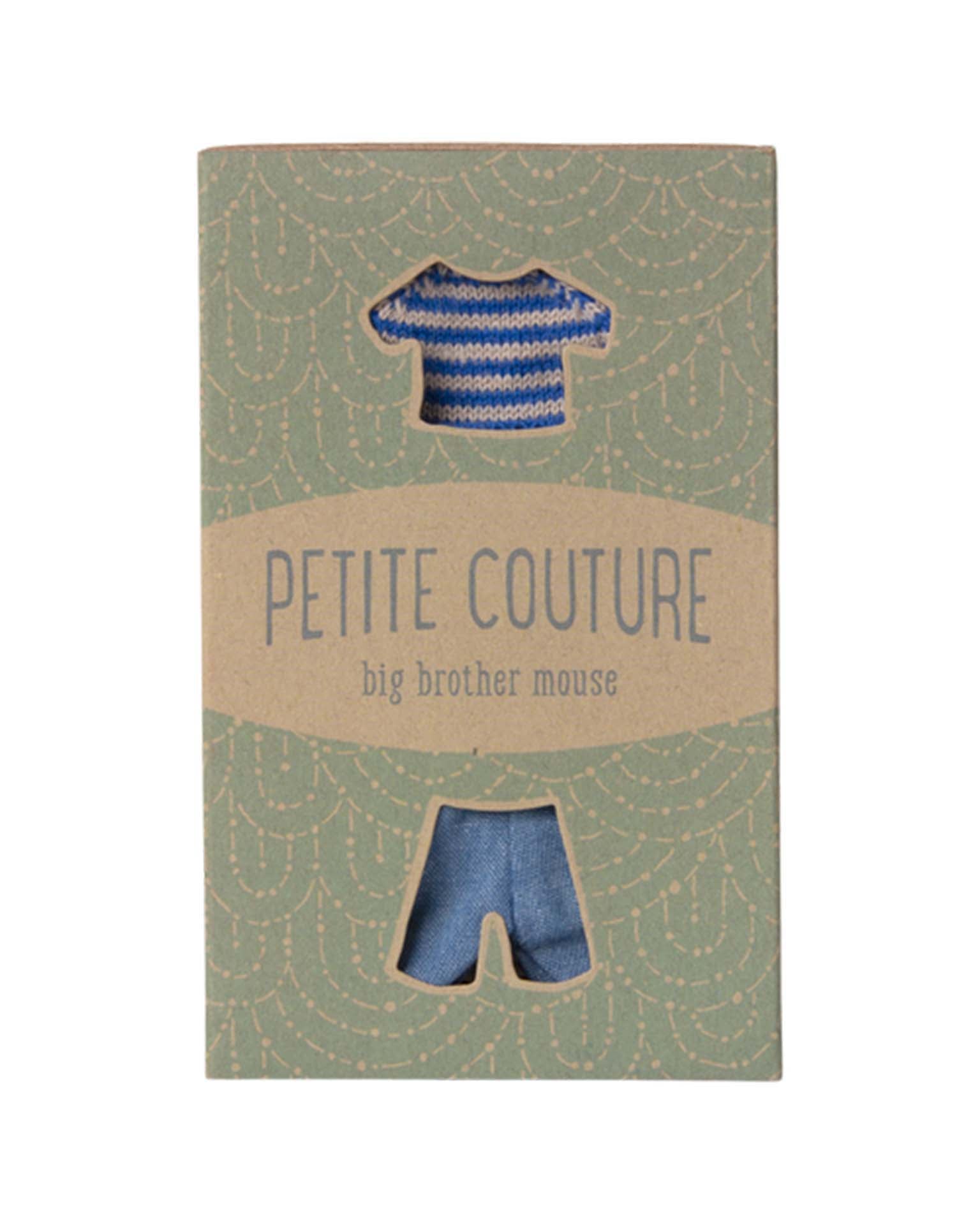 Maileg Knitted Sweater And Pants, Big Brother Mouse