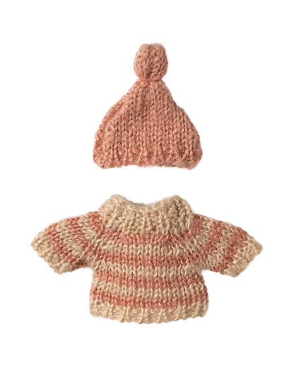 Maileg Knitted Sweater + Hat For Big Sister Mouse