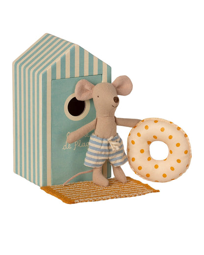 Maileg Little Brother Mouse In Cabin De Plage