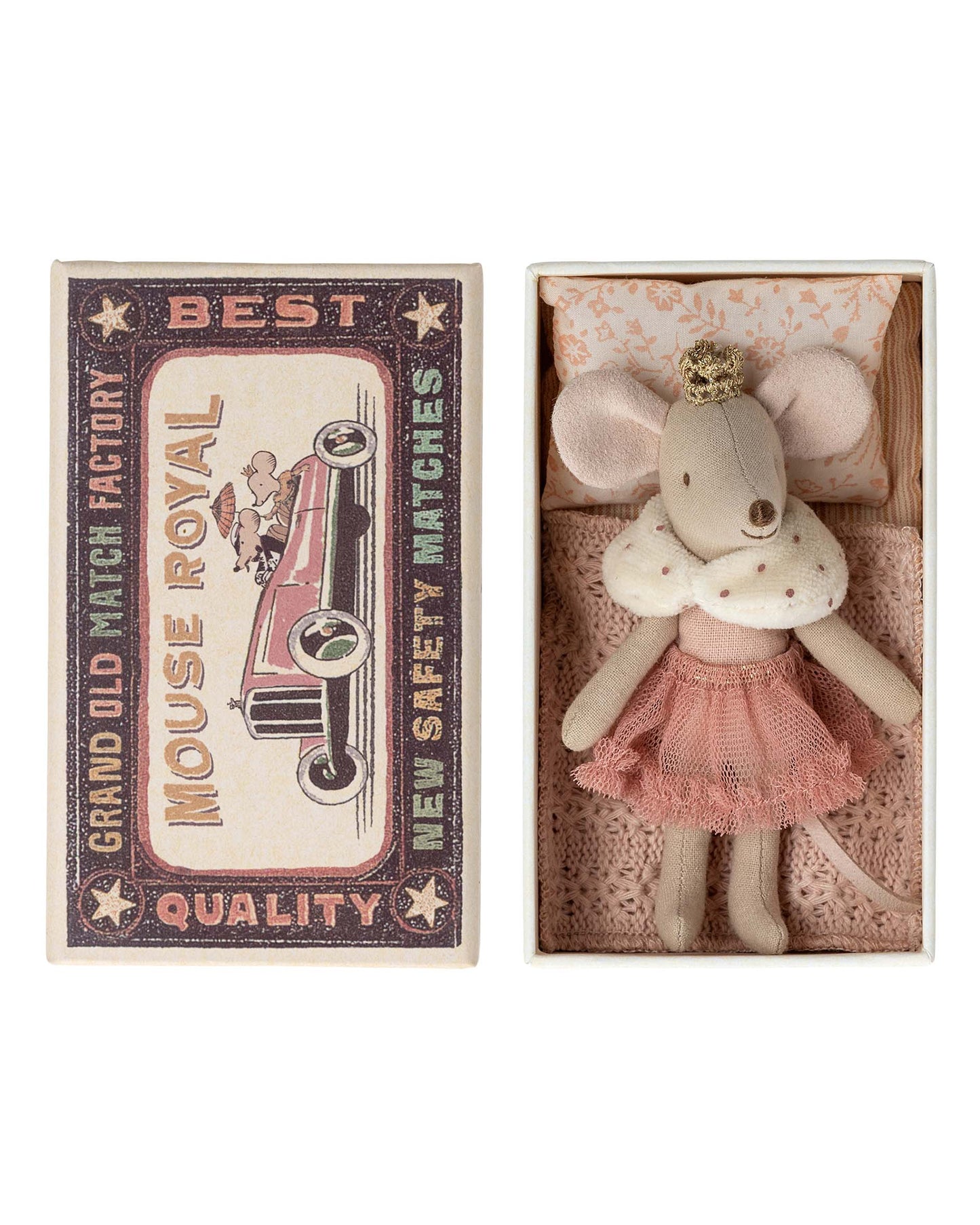 Maileg Little Sister Princess Mouse In Box