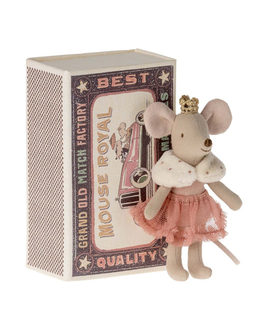 Maileg Little Sister Princess Mouse In Box