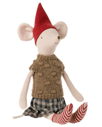 Maileg Medium Christmas Mouse Girl