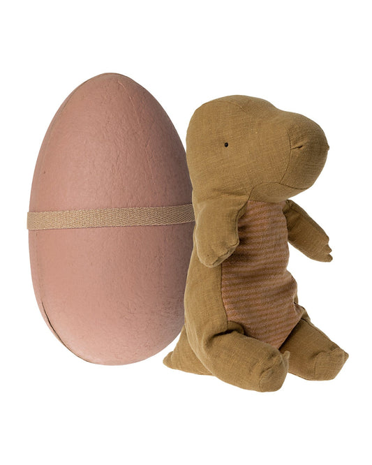 Maileg Medium Gantosaurus In Egg In Dark Ocher