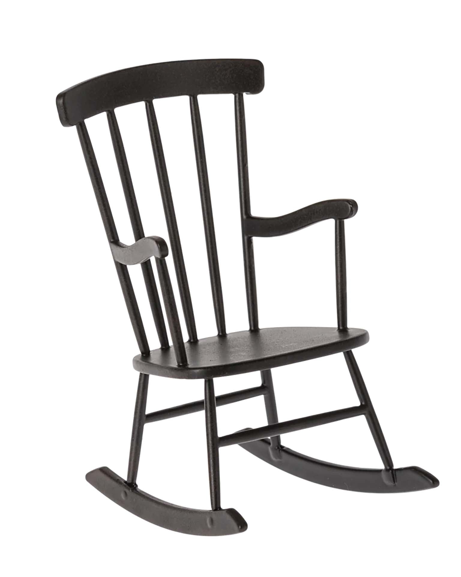 Maileg Mini Rocking Chair In Anthracite