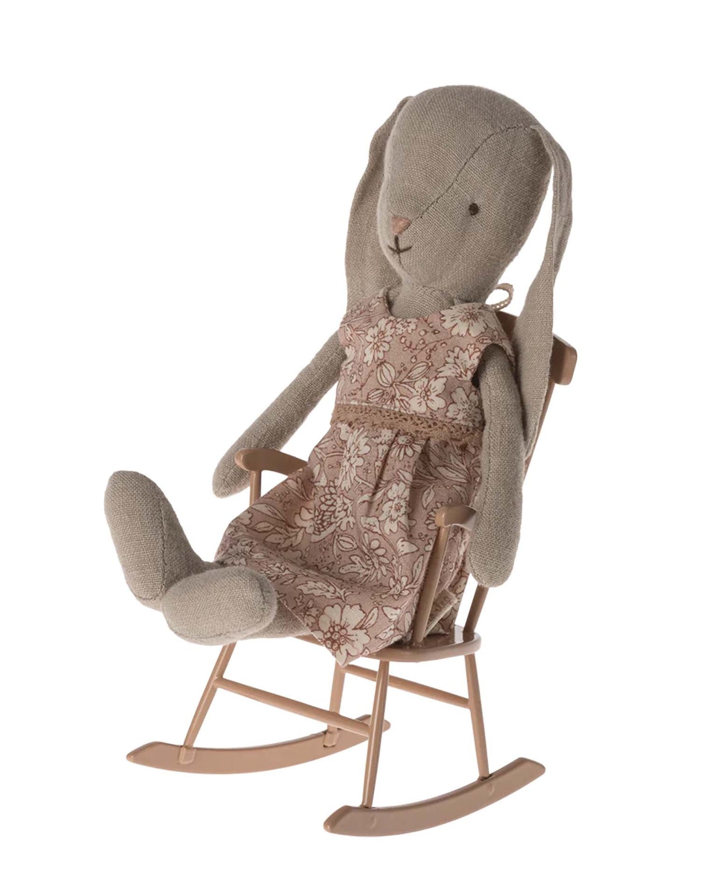 Maileg Mini Rocking Chair In Dark Powder