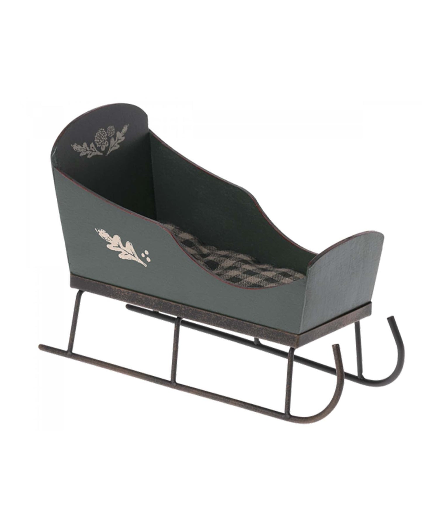 Maileg Mini Sleigh In Green