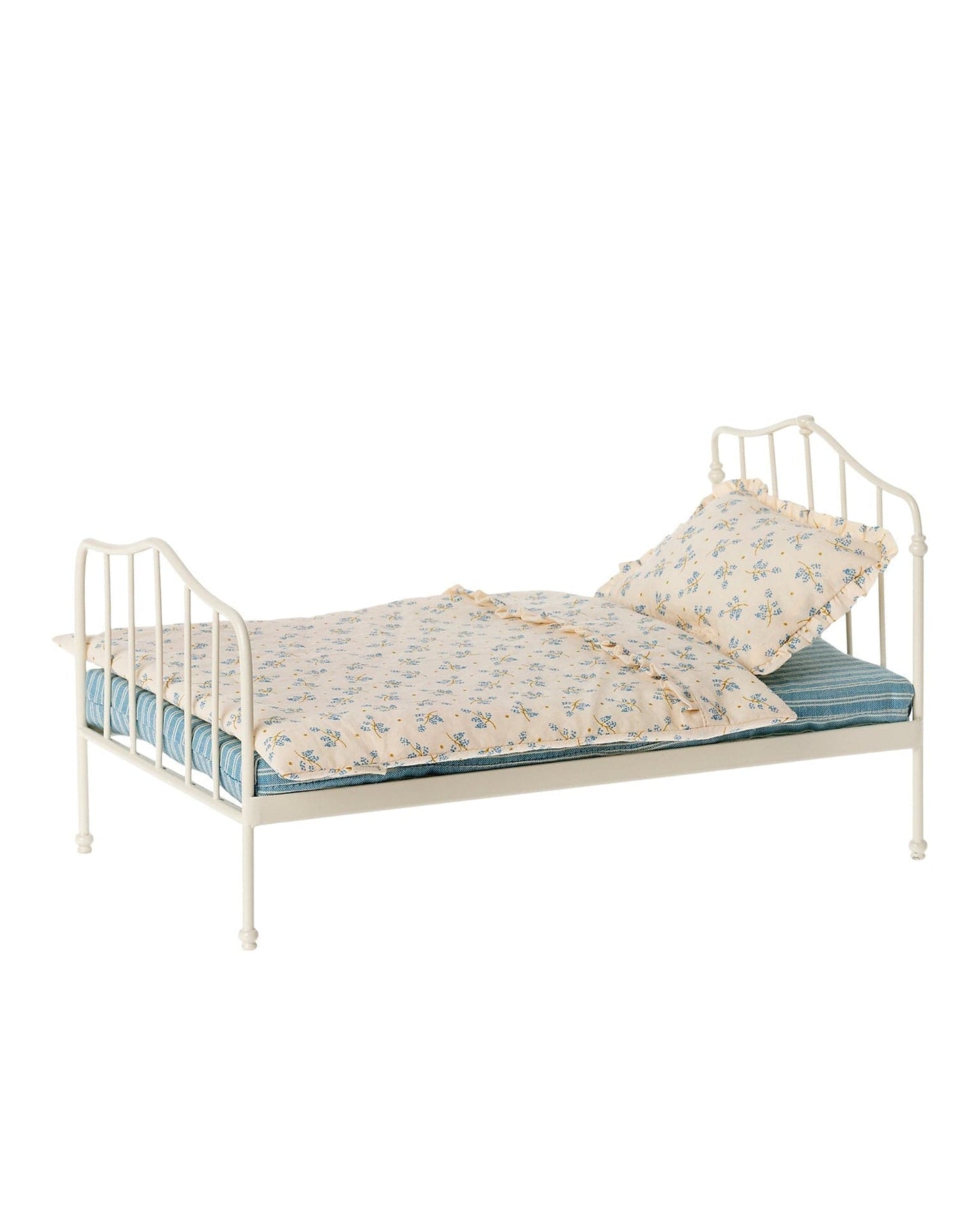 Maileg Miniature Bed In Blue