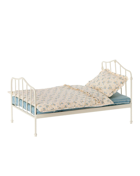 Maileg Miniature Bed In Blue