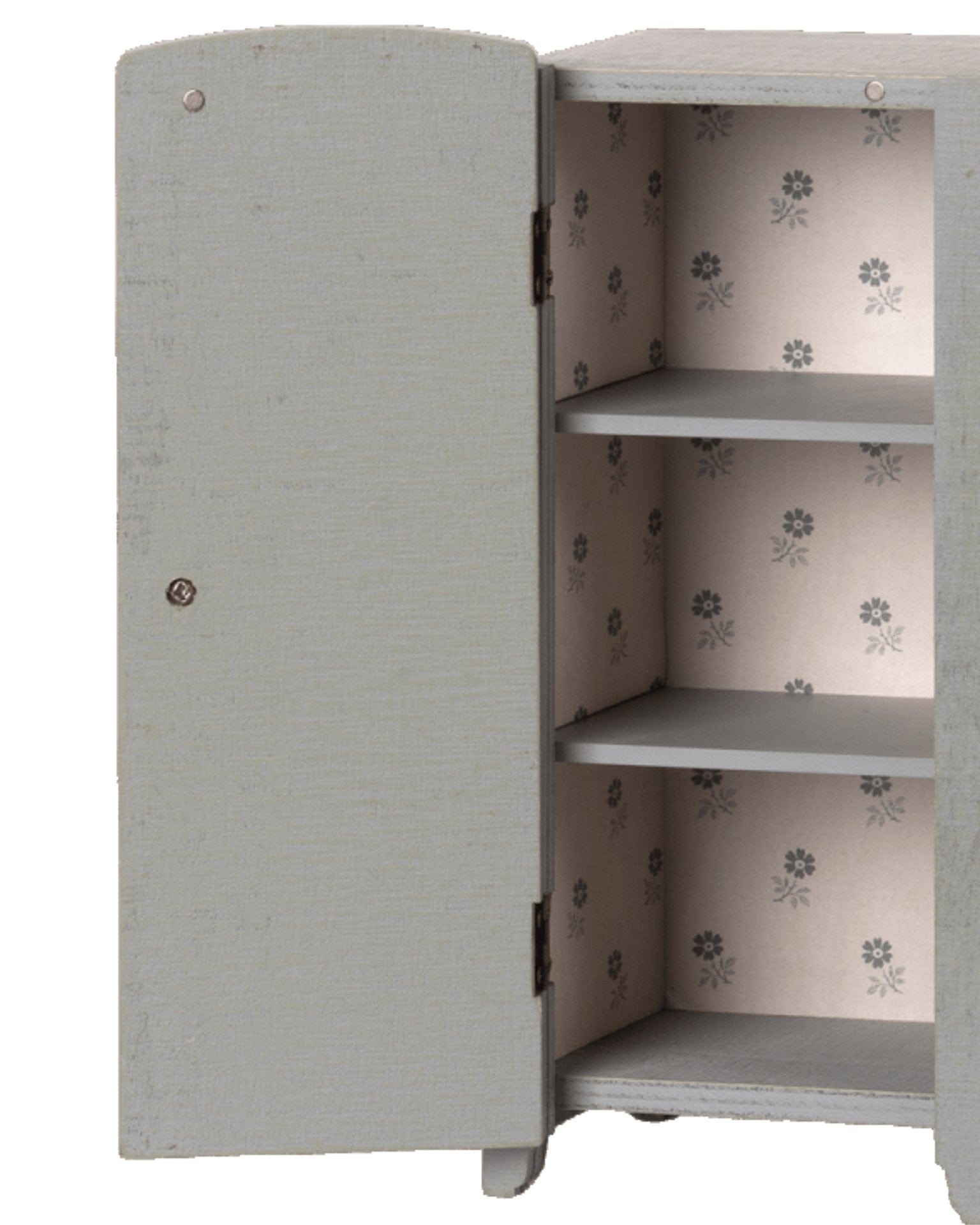 Maileg Miniature Closet In Grey + Mint