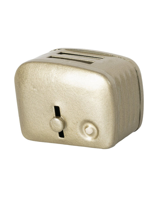 Maileg Miniature Toaster + Bread In Silver