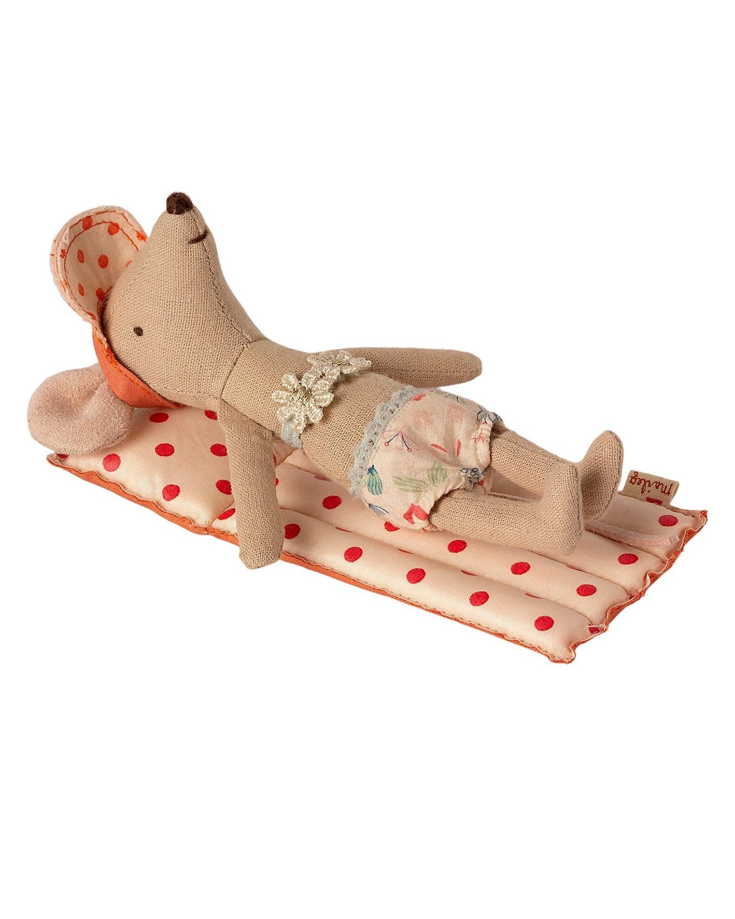 Maileg Mouse Air Mattress In Red Dot