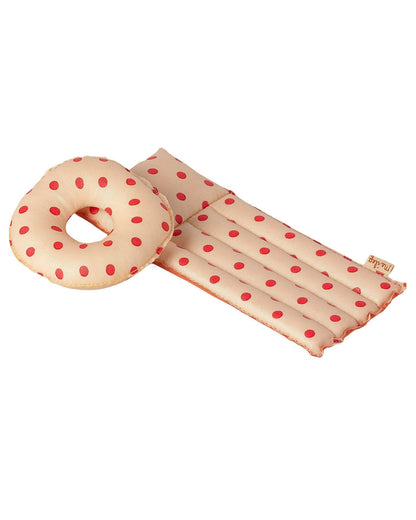 Maileg Mouse Air Mattress In Red Dot