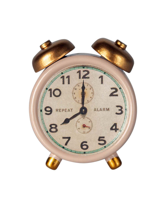 Maileg Mouse Alarm Clock In Powder