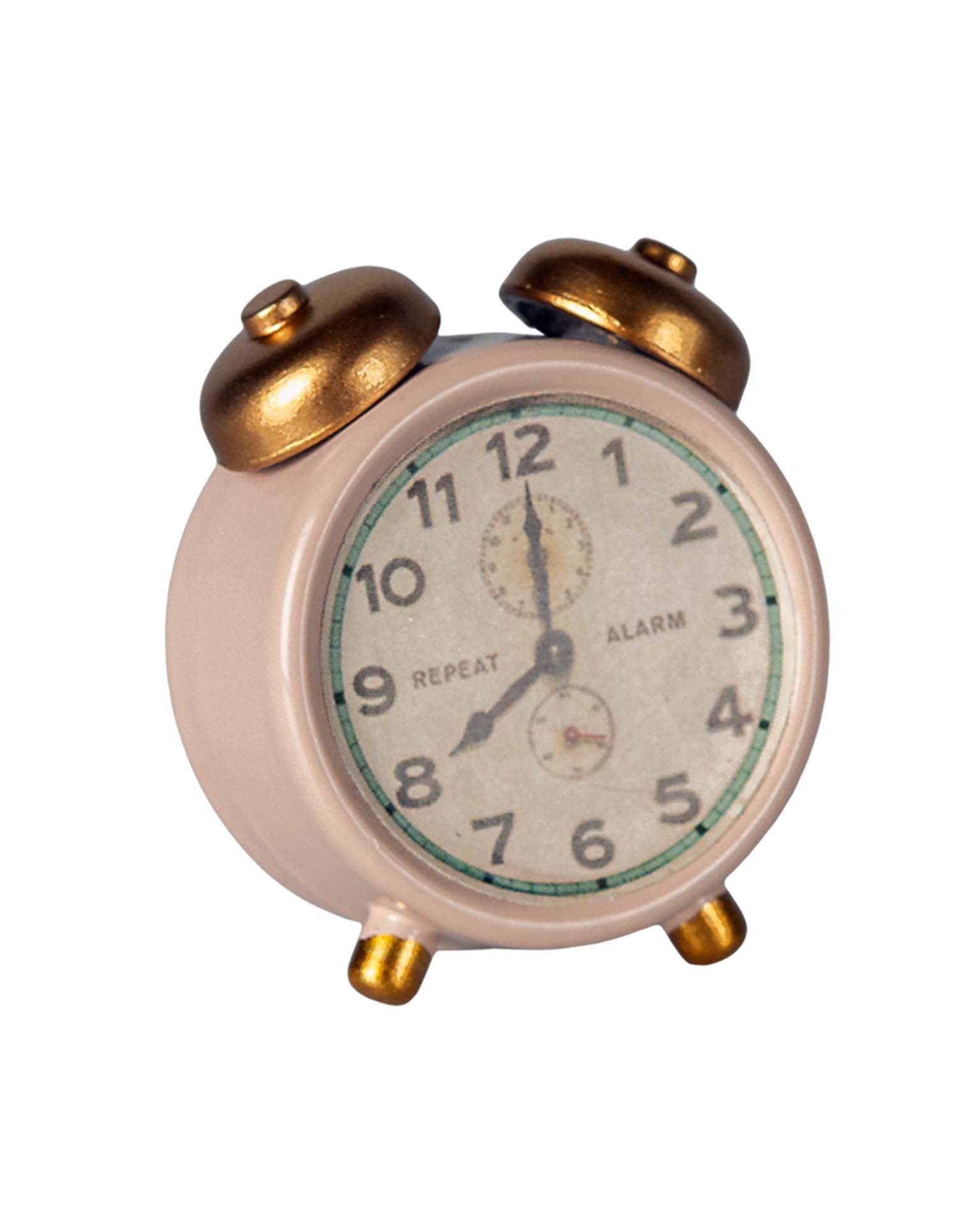 Maileg Mouse Alarm Clock In Powder