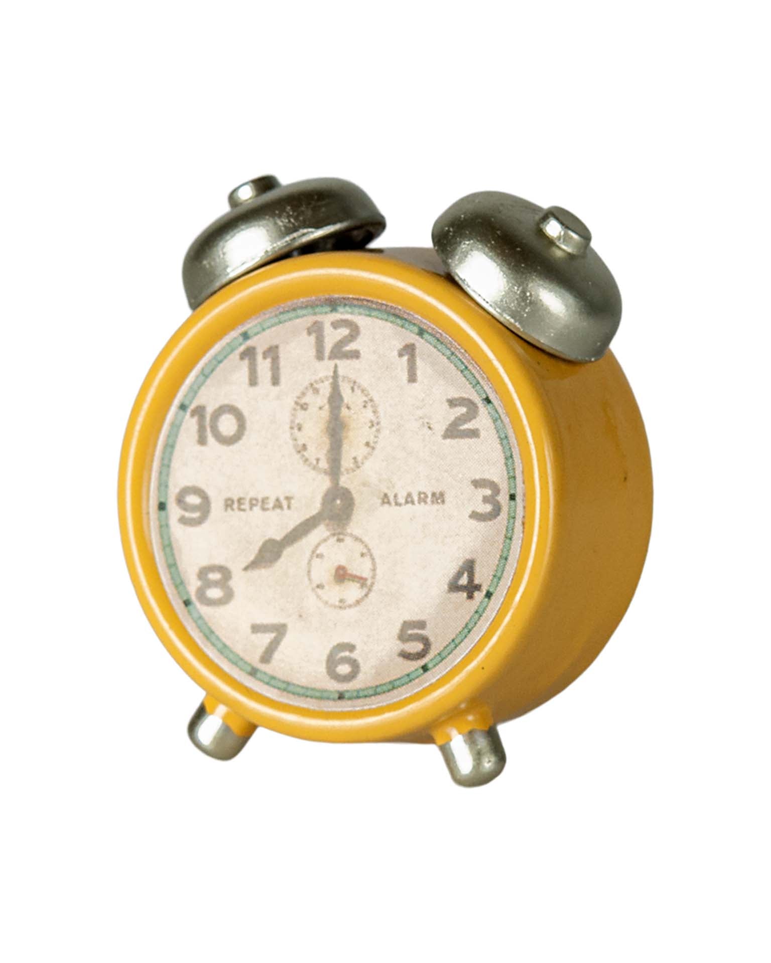 Maileg Mouse Alarm Clock In Yellow