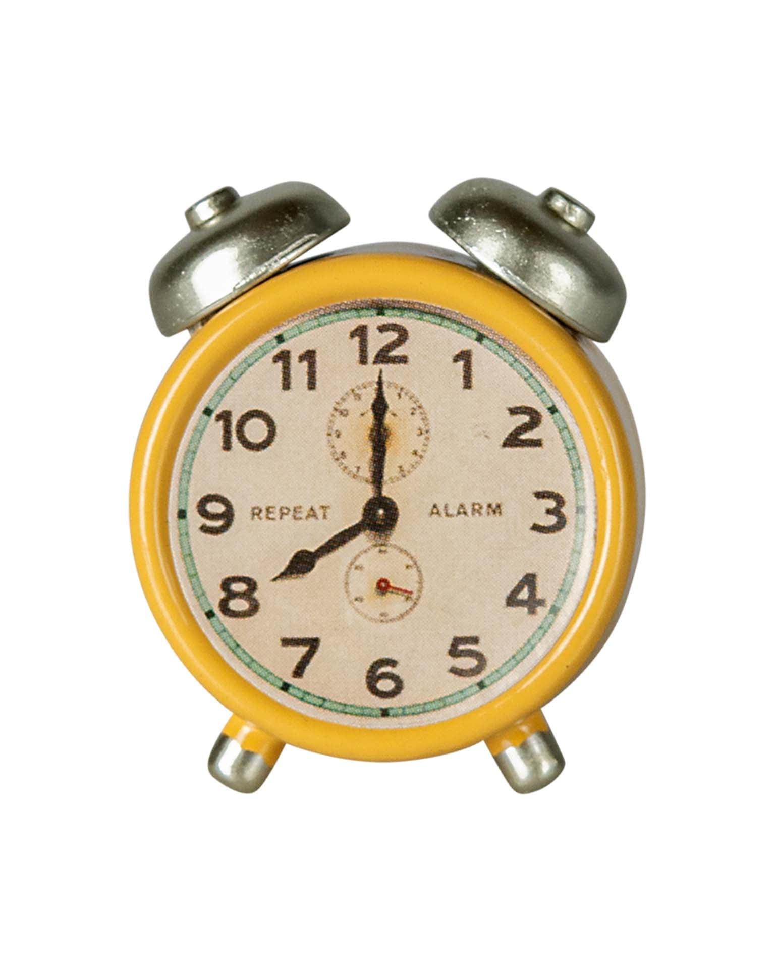 Maileg Mouse Alarm Clock In Yellow