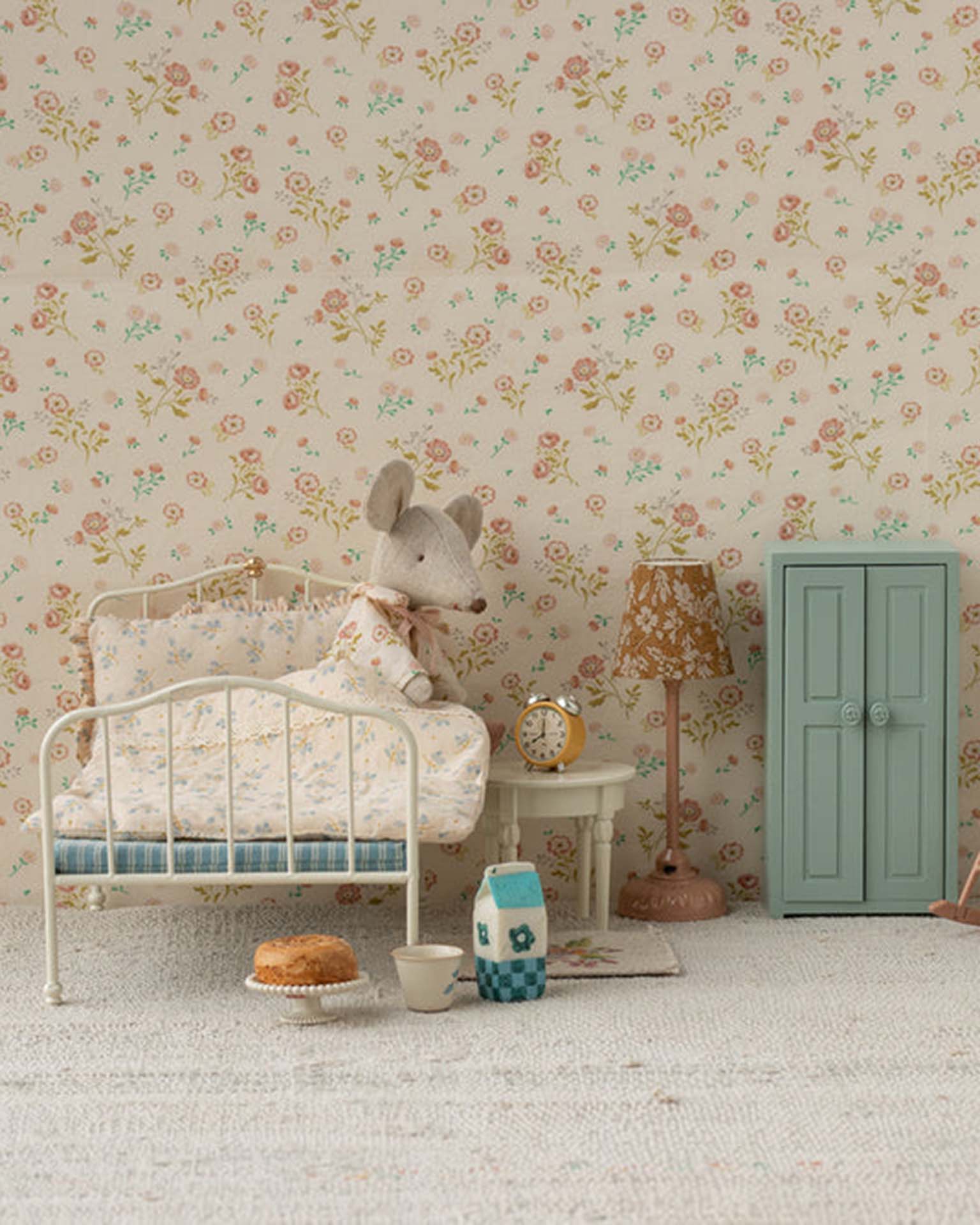 Maileg Mouse Alarm Clock In Yellow