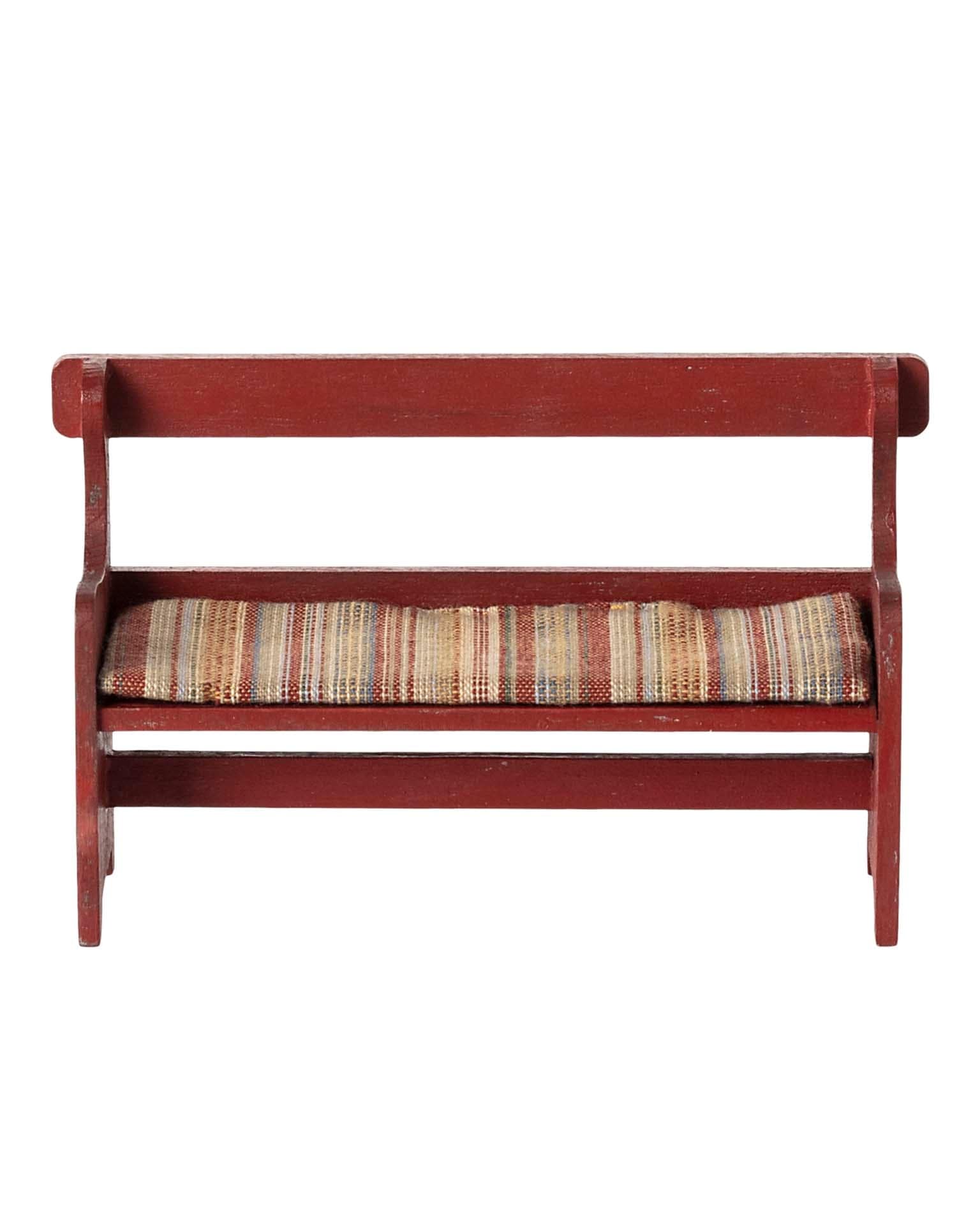 Maileg Mouse Bench In Red