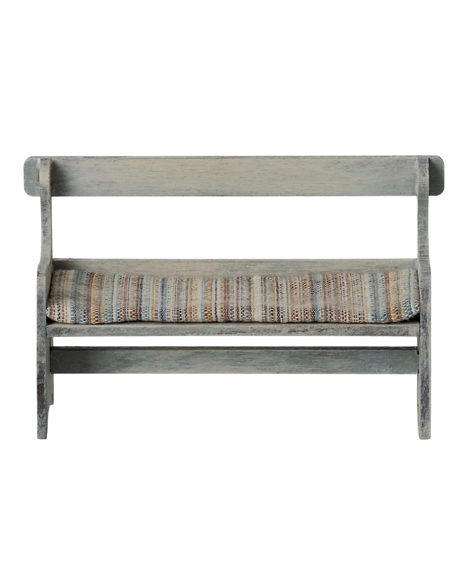 Maileg Mouse Bench In Vintage Off White