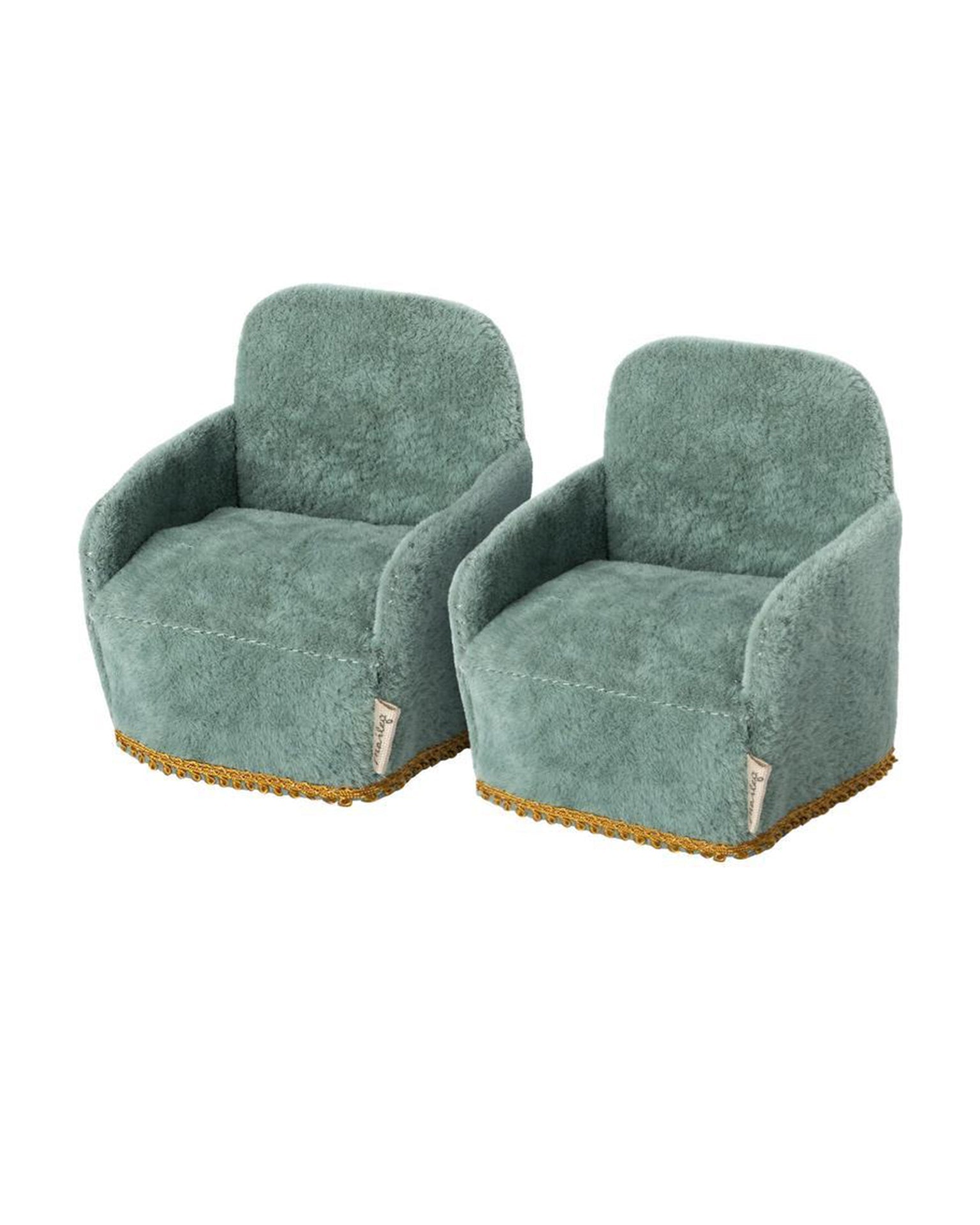 Maileg Mouse Chair In Blue 2 Pack