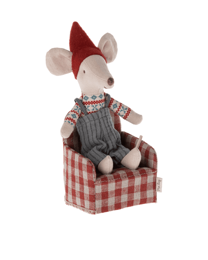 Maileg Mouse Chair In Red