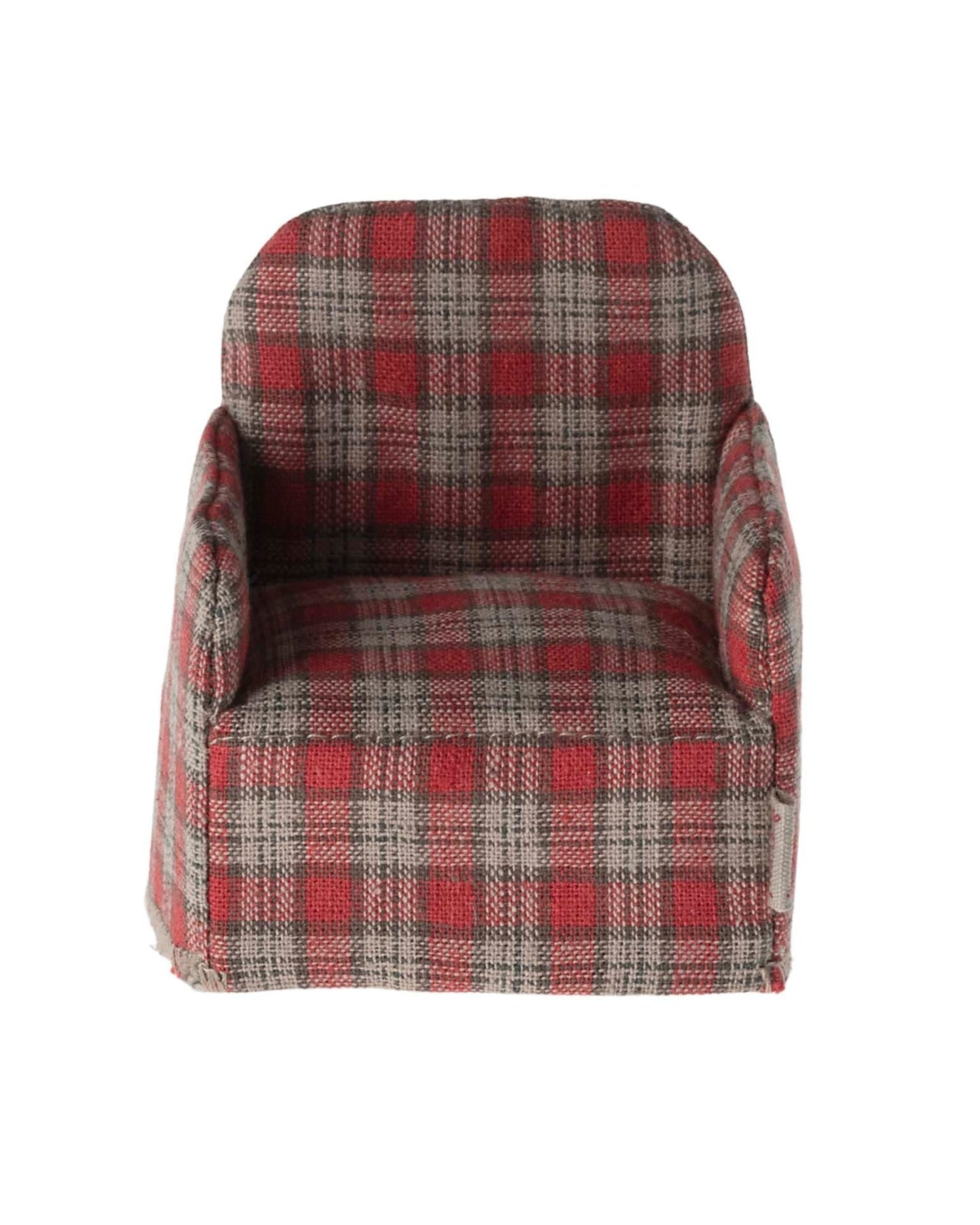 Maileg Mouse Chair In Red Checker