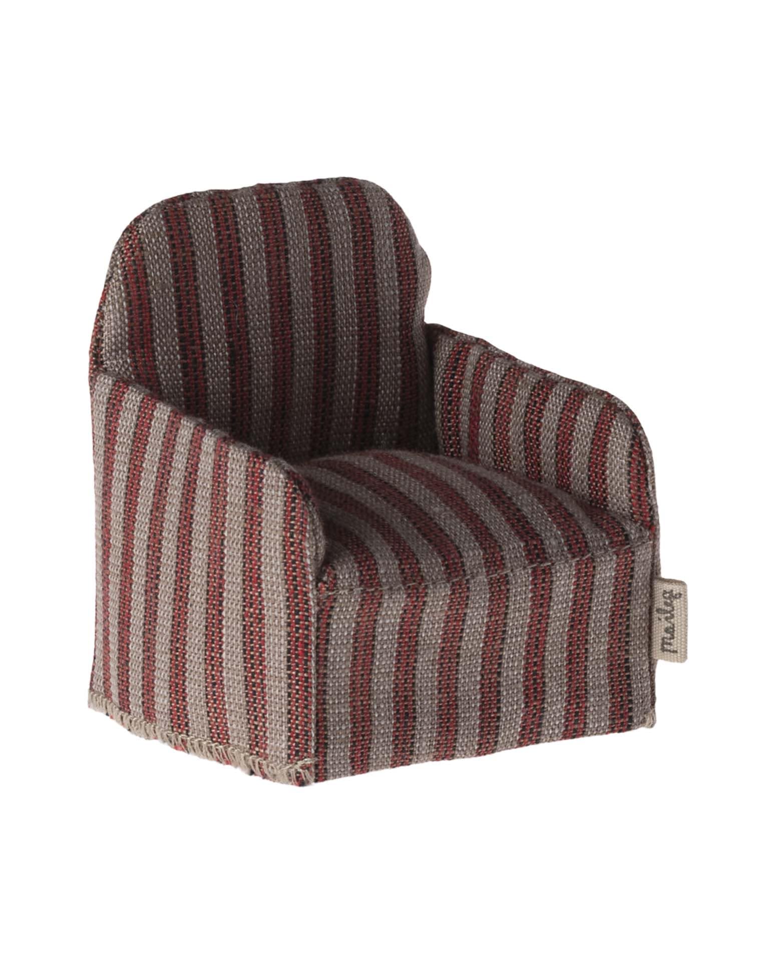 Maileg Mouse Chair In Stripe
