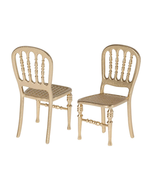 Maileg Mouse Chair In Gold
