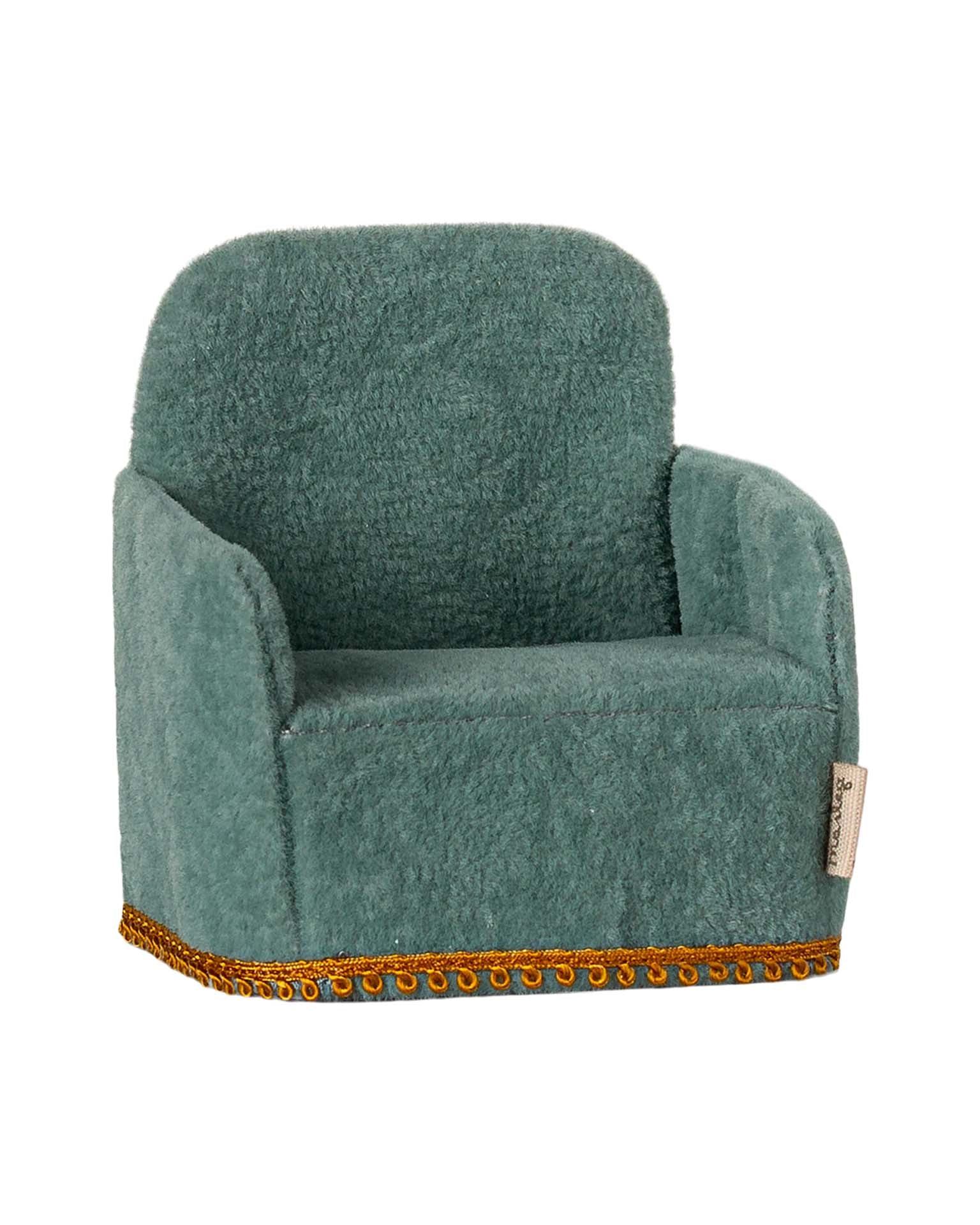 Maileg Mouse Folding Chair In Mint
