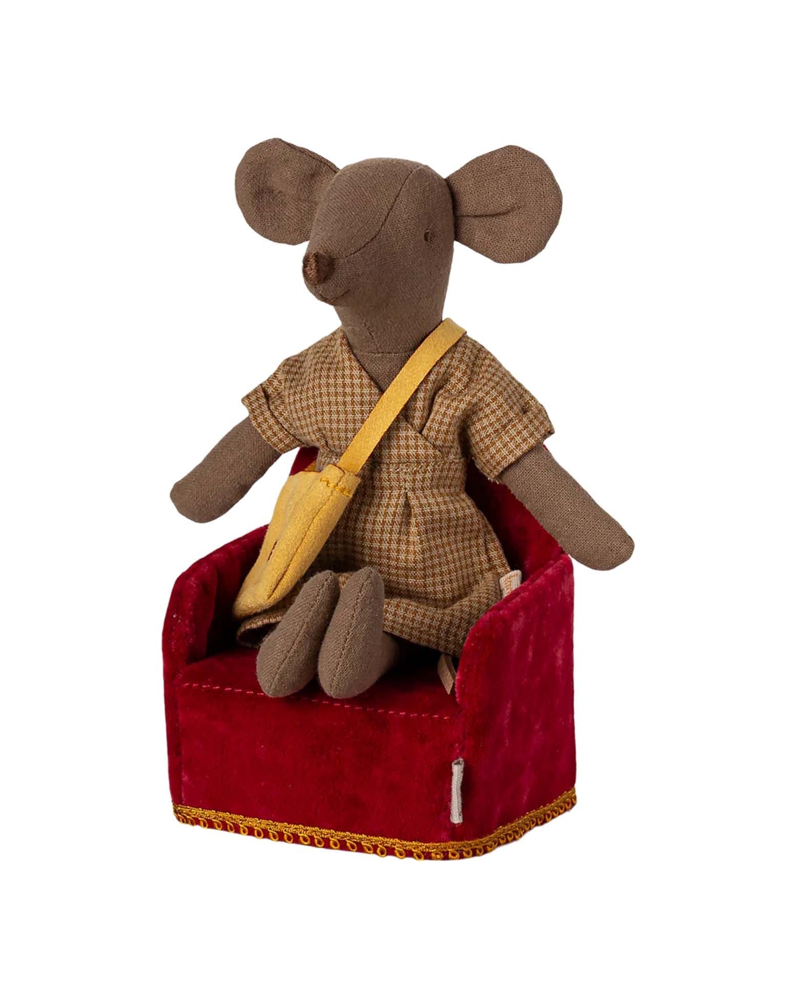 Maileg Mouse Folding Chair In Red
