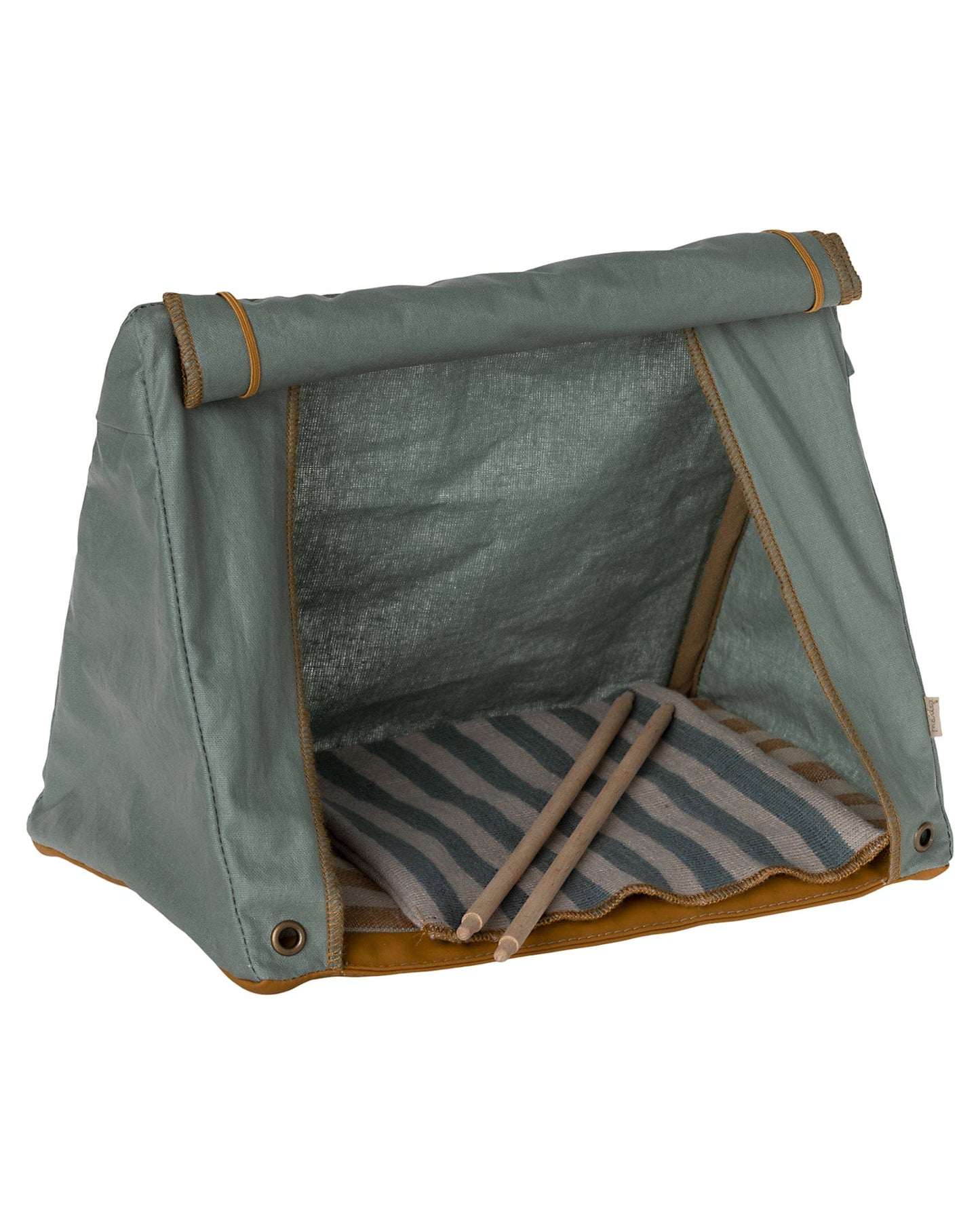 Maileg Mouse Happy Camper Tent With Striped Blankets