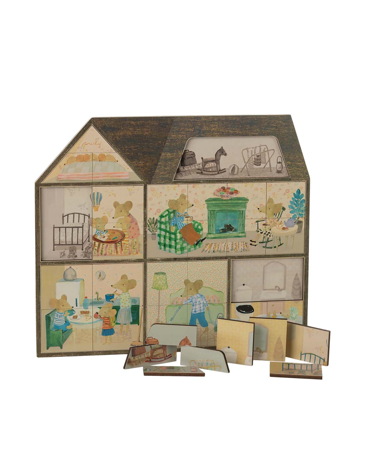 Maileg Mouse Hole Farmhouse Puzzle