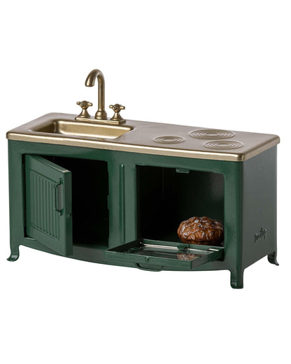 Maileg Mouse Kitchen In Dark Green
