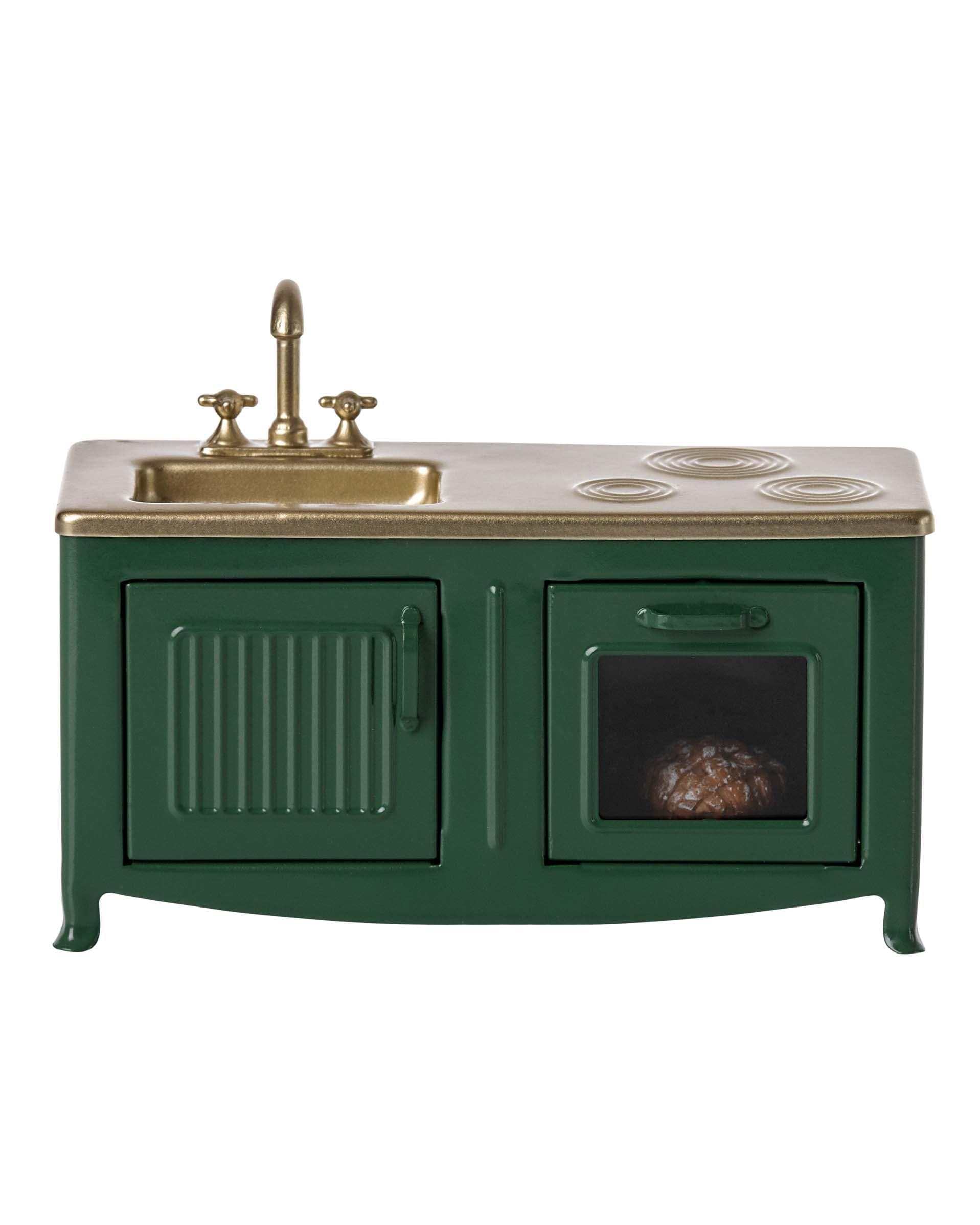 Maileg Mouse Kitchen In Dark Green