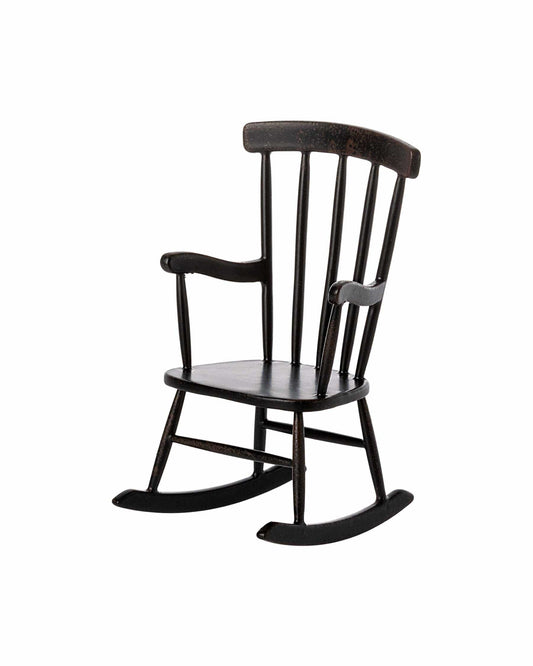 Maileg Mouse Rocking Chair In Anthracite