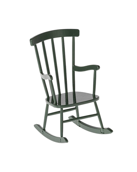 Maileg Mouse Rocking Chair In Dark Green
