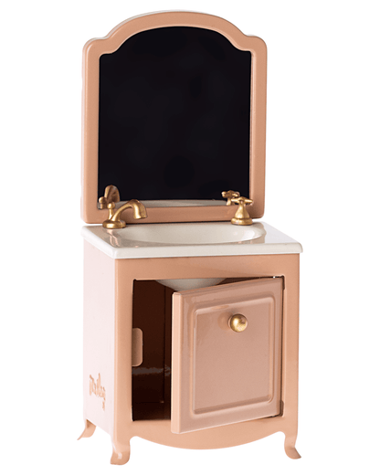 Maileg Mouse Sink With Mirror In Dark Powder