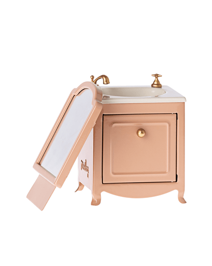 Maileg Mouse Sink With Mirror In Dark Powder