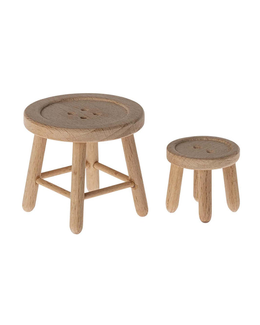 Maileg Mouse Table And Stool Set