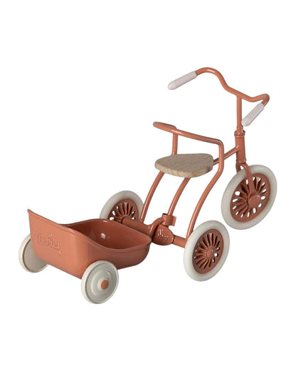 Maileg Mouse Tricycle Hanger In Coral