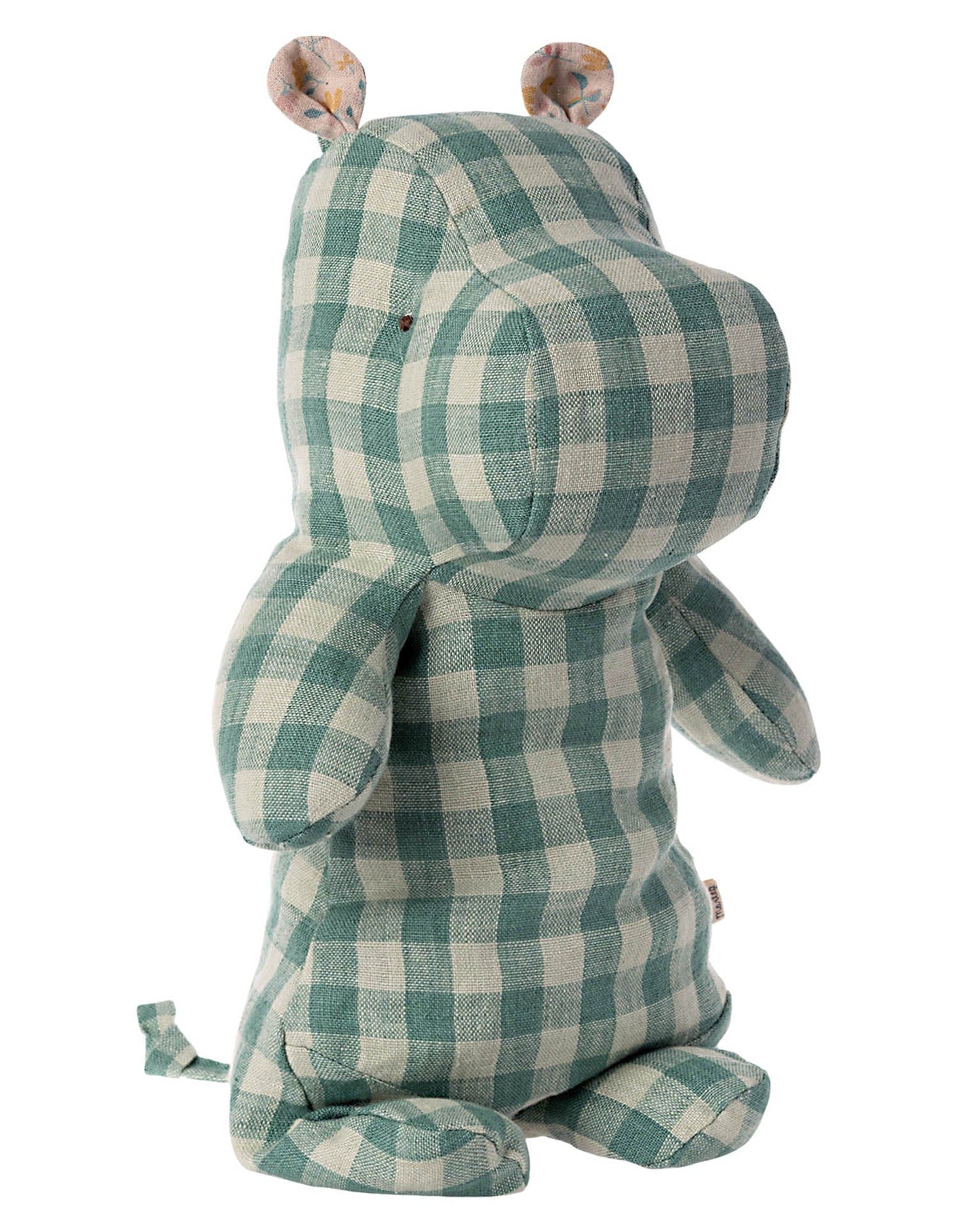 Maileg Safari Friends Medium Hippo In Check