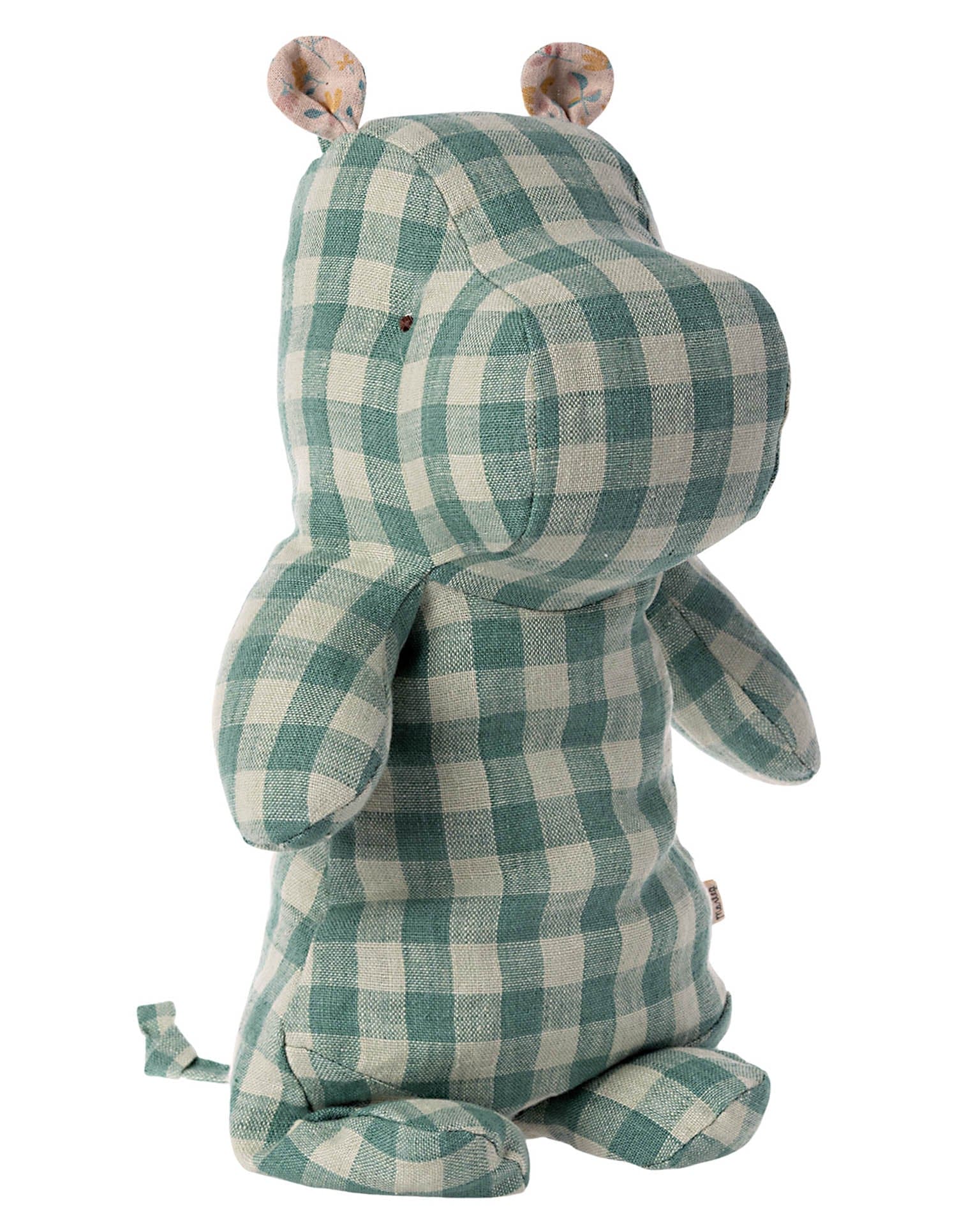 Maileg Safari Friends Medium Hippo In Check