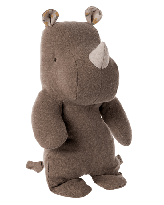 Maileg Safari Friends Small Rhino In Chocolate