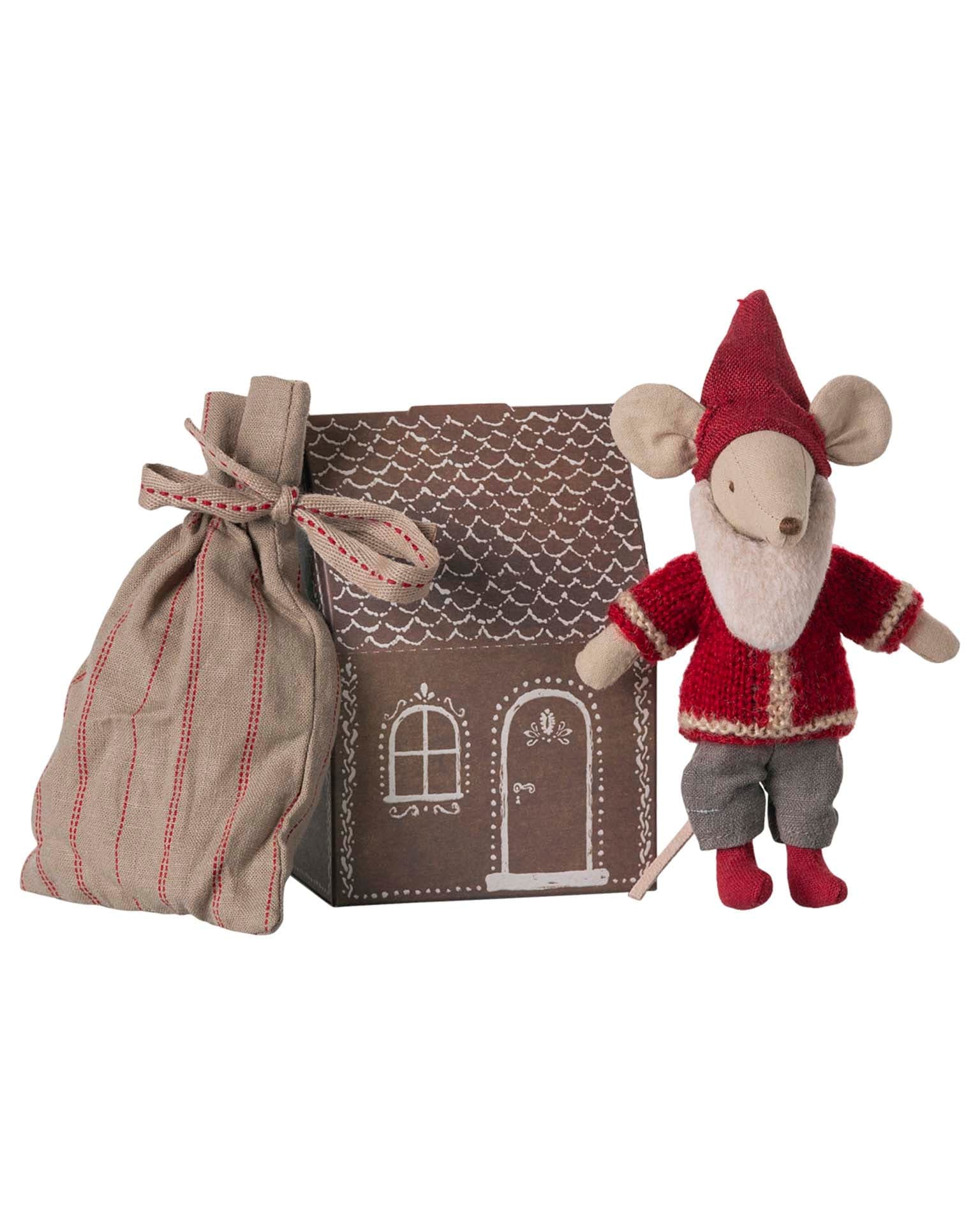 Maileg Santa Mouse
