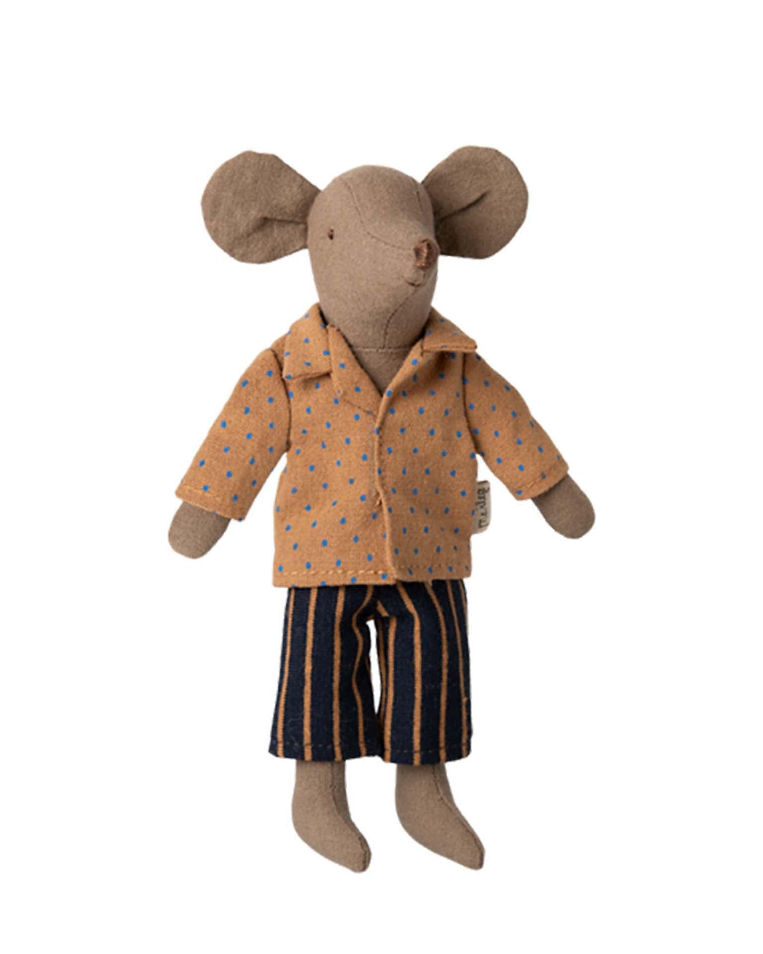 Maileg Shirt And Striped Pants, Dad Mouse